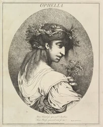 Ophelia Twelve Characters fra Shakespeare, 20. mai 1775.