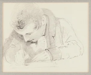 Mann skriver, 1825