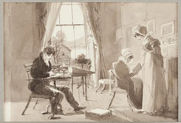 Sommerhus, 1824 (wc på papir)
