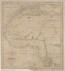 Et kart over en del av Afrika - tegnet av de nyeste autoritetene for å illustrere fortellingen til kaptein James Riley LOC 2009583840