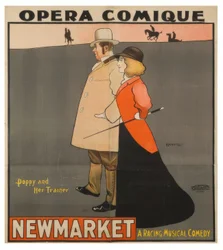 "Opera comique. Poppy og hennes trener" / J. Hassall / Plakat, 1896