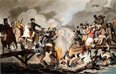Napoleon I og den franske hæren krysset Berezina i november 1812