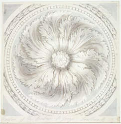 Surround fra taket til St George the Martyr, Southwark, London, 1831