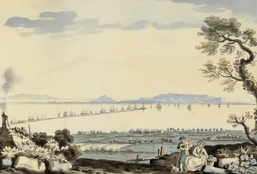 Utsikt over Dublin Bay og havnen, Hill of Howth