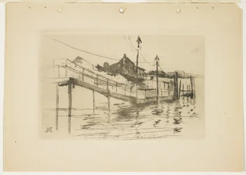 Det gamle tollhuset i Bridgeport (liten tallerken), 1888-1889