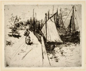 Kvinnen på kaia, Honfleur