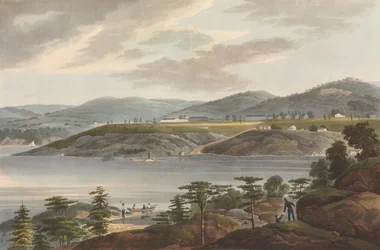 West Point nr. 16 av The Hudson River Portfolio, 1825.