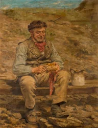 Arbeider som spiser lunsj, 1886-87