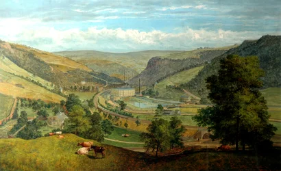 Todmorden Valley fra Charlestown, 1860