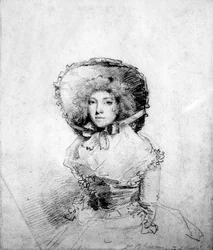 Mary 'Perdita' Robinson (kritt på papir)