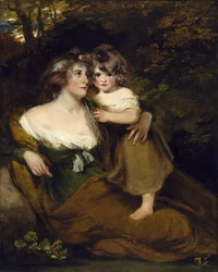 Grevinnen av Darnley og hennes datter, Lady Elizabeth Bligh, ca. 1795