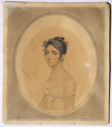 Portrett av frøken Mary Tadman, 1809.