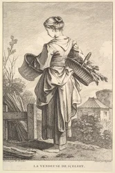 Selgeren av selleri, 1741-63.