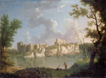 Chepstow slott (olje på lerret)