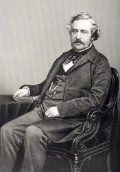 Martin Farquhar Tupper (1810-89) gravert av D.J. Pund fra et fotografi, fra 