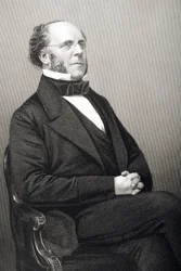 Matthew Talbot Baines (1799-1860) gravert av D.J. Pund fra et fotografi, fra 
