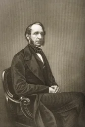 Robert Grosvenor (1801-93) gravert av DJ Pound fra et fotografi, fra 'The Drawing-Room of Eminent Personages, Volume 2', publisert i London, 1860