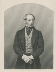 Sir John Somerset Pakington gravert av D.J. Pund fra et fotografi, fra 