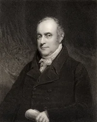 Sir Benjamin Hobhouse, 1st Baronet, gravert av John Cochran (fl.1821-65), fra 