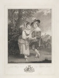 Lord Henry og Lady Charlotte Spencer som "The Young Fortune Tellers"
