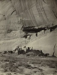 Ruiner av klippeboliger, Cañon de Chelly, Arizona