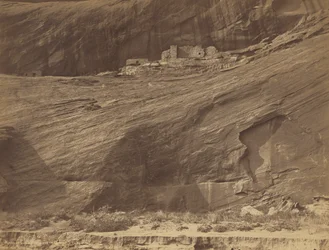 Ruiner av klippeboliger, Canyon de Chelly, 1889 (foto)