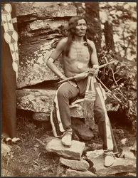 Yellow Bear, fra Muscogee-nasjonen i Okmulgee