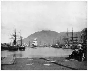 Cape Town, Sør-Afrika, sent på 1800-tallet.
