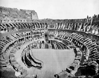 Interiør av Colosseum, Roma, 1893.