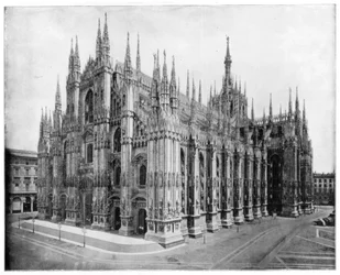 Katedralen i Milano, Italia, sent på 1800-tallet.