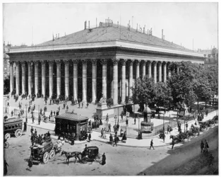 Børsen, Paris, sent på 1800-tallet.