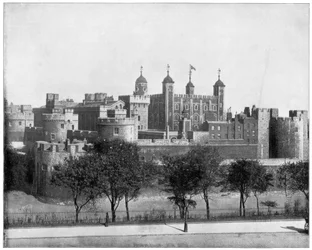 Tower of London, England, sent på 1800-tallet.