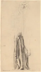 Studie for Moses - Trinity Church, Boston