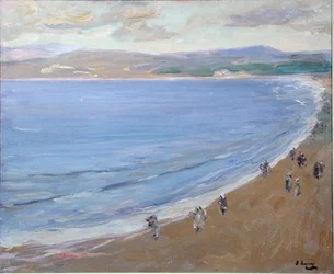 Beach, Tanger (olje på lerret)