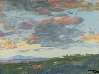 Kveld, Tanger (olje på lerret)