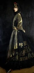 Hazel i svart og gull, 1916