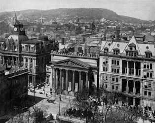 Montreal, Quebec, ca. 1890 (s/hvitt-bilde)