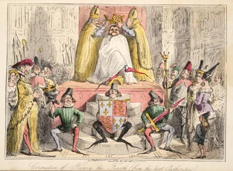 Kroningen av Henrik IV (etter de beste kildene), fra «Englands komiske historie», utgitt 1864