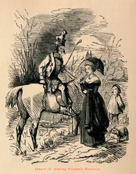 Edward IV, møte Elizabeth Woodville, c1860, c1860.
