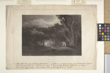 Paradise -- Erkeengelen Rafaels ankomst (mezzotint)