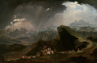 Joshua befalte solen å stå stille over Gibeon, 1816.
