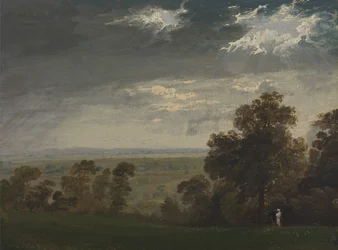 Landskap, muligens Isle of Wight eller Richmond Hill