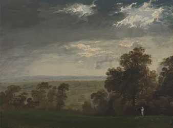 Landskap, muligens Isle of Wight eller Richmond Hill