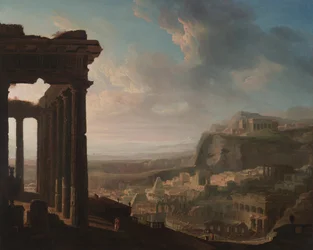 Ruiner av en antikk by, ca. 1810-20