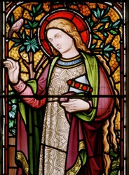 Edstaston, St Mary, Lavers & Barraud, John Millner Allen (1827-1902), Mary Magdalene, 1865