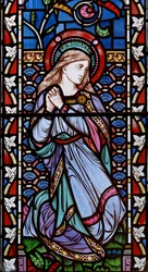 Lazarus Sister, ca. 1861 (farget glass)
