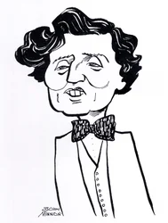 Alban Berg, karikatur - østerriksk komponist, 9. februar 1885 - 24. desember 1935