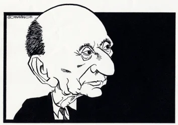 Arnold Schönberg, karikatur