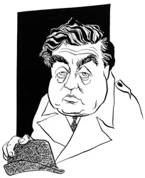 Tony Hancock, karikatur av John Minnion