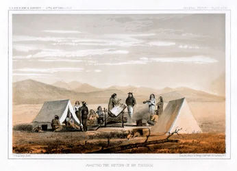 Venter på Mr Tinkhams retur, 1856.